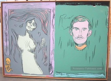  port - Madonna And Self Portrait With Skeleton s Arm after Munch Andy Warhol